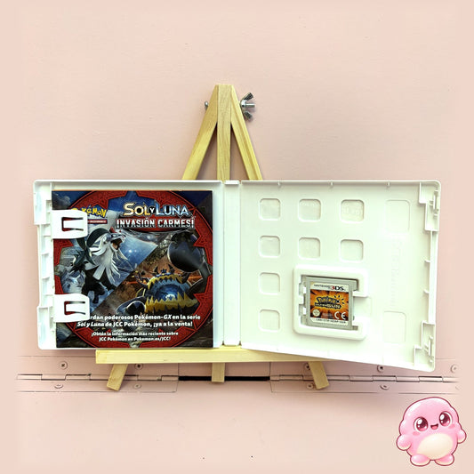 Pokémon UltraSol 3DS - caja abierta con cartucho