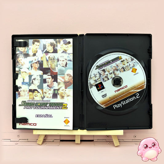 Smash Court Tennis Pro Tournament 2 (PS2) - caja abierta con disco y manual