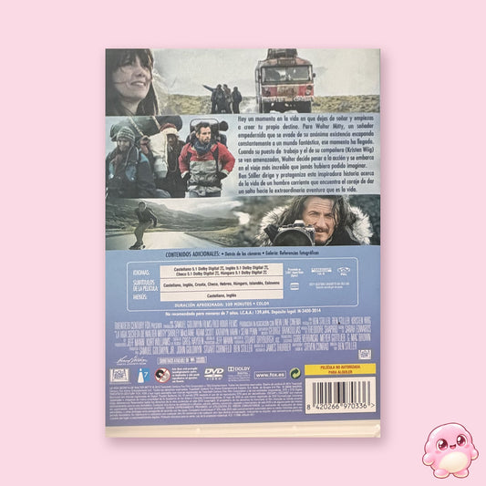 La vida secreta de Walter Mitty DVD contraportada
