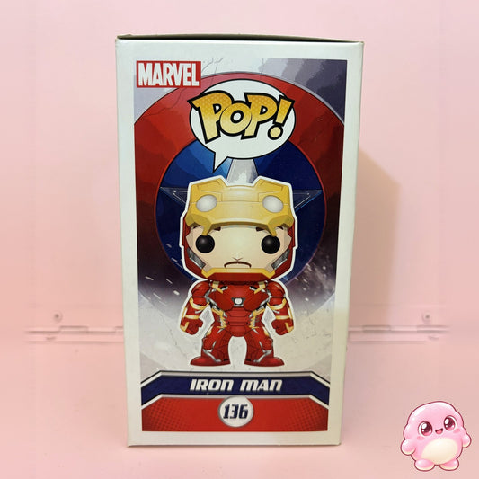 Funko Pop Iron Man Unmasked #136 - Marvel