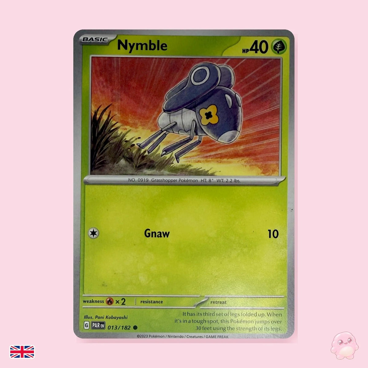 Nymble 013/182 - Brecha Paradójica (Inglés) - Carta Pokémon TCG