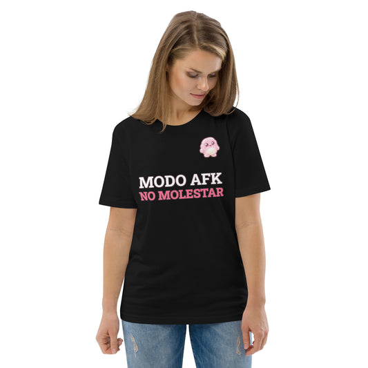 Camiseta Friki Unisex "Modo AFK: No Molestar" negra