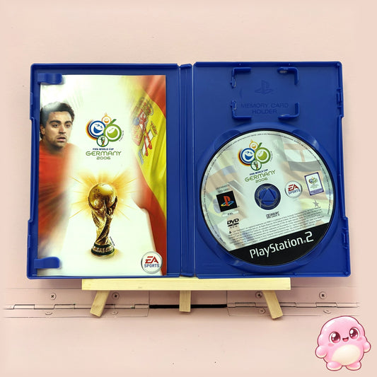 Copa Mundial de la FIFA 2006 PS2 - caja abierta con disco y manual