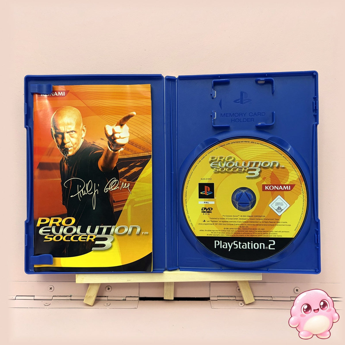 Pro Evolution Soccer 3 (PS2) - caja abierta con disco y manual