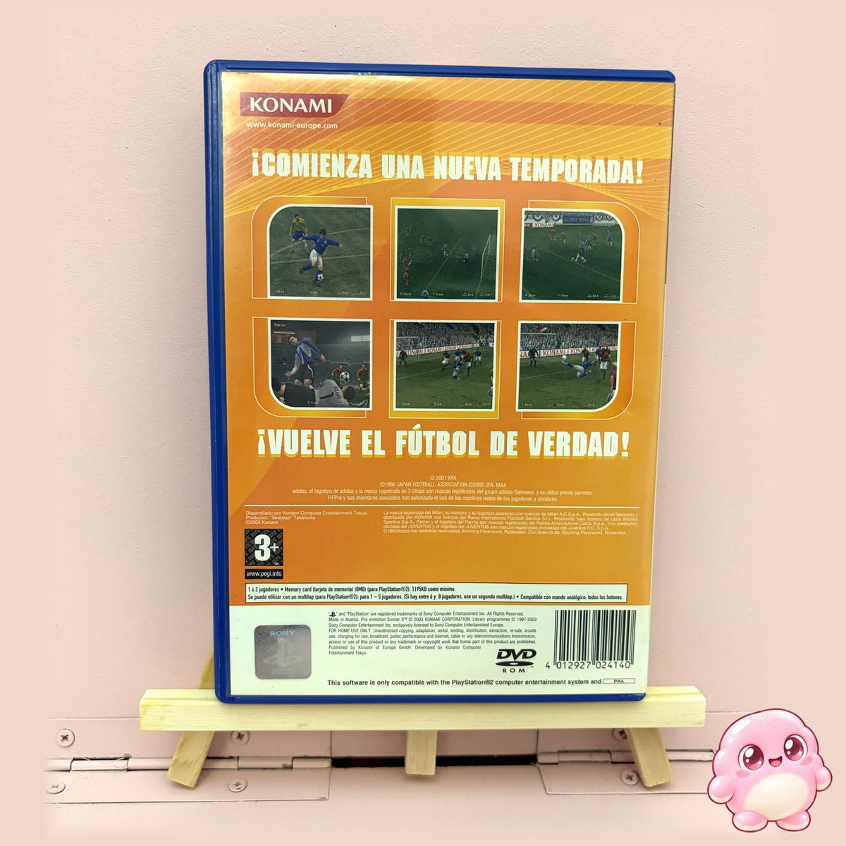 Pro Evolution Soccer 3 (PS2) - contraportada con código de barras