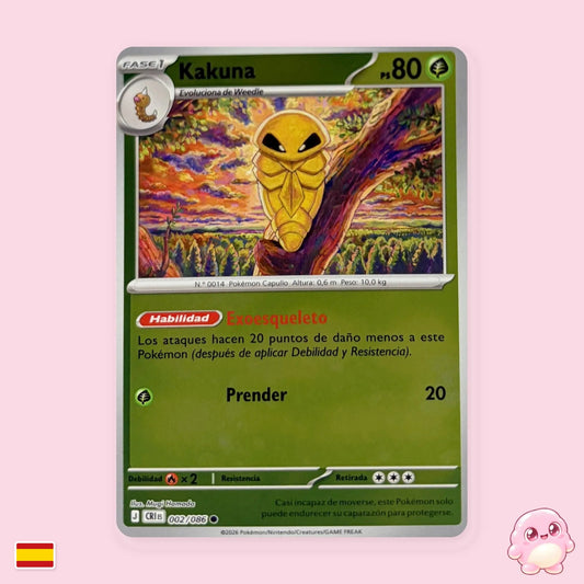 Kakuna 002/086 - Caos Creciente (CRI) - Carta Pokémon TCG en español