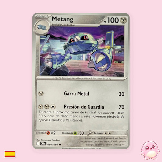 Metang 060/086 - Caos Creciente (CRI) - Carta Pokémon TCG en español