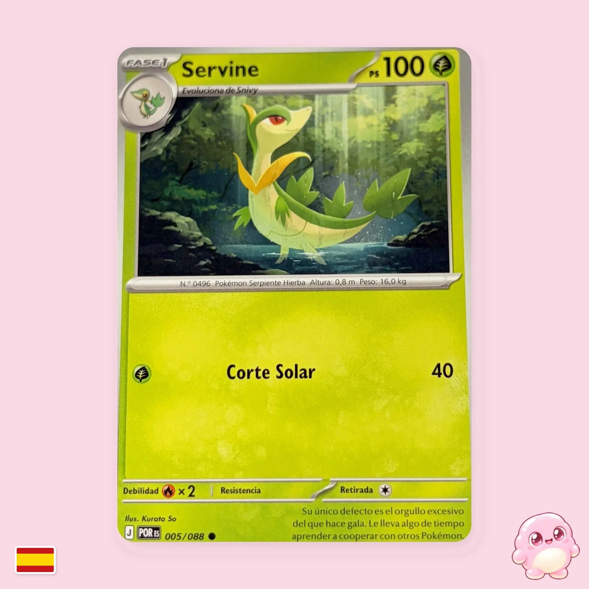 Servine 005/088 - Equilibrio Perfecto (POR) - Carta Pokémon TCG en español