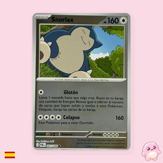 Snorlax 063/088 - Equilibrio Perfecto (POR) - Carta Pokémon TCG en español