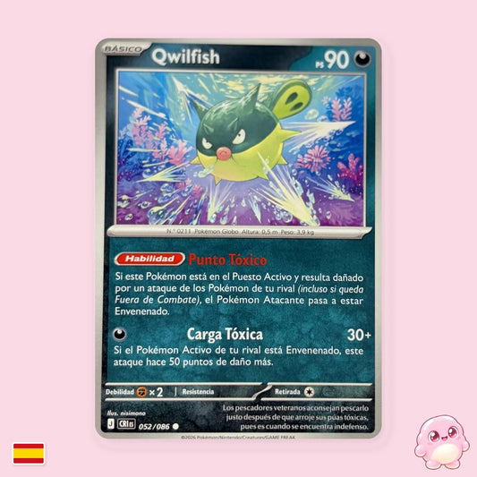Qwilfish 052/086 - Caos Creciente (CRI) - Carta Pokémon TCG en español