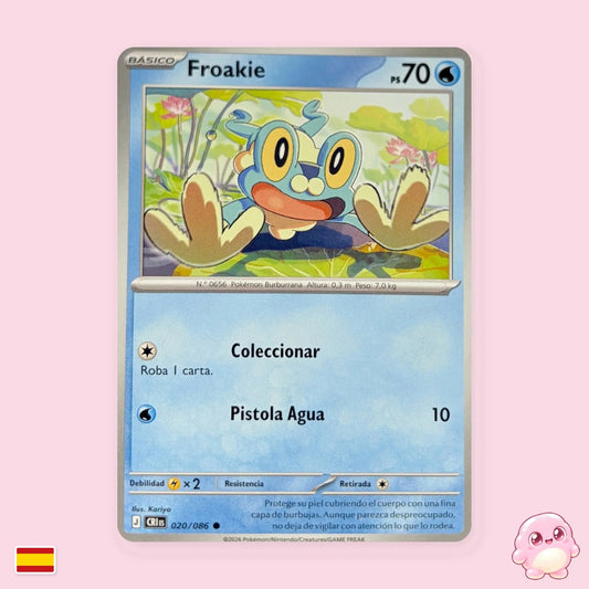 Froakie 020/086 - Caos Creciente (CRI) - Carta Pokémon TCG en español