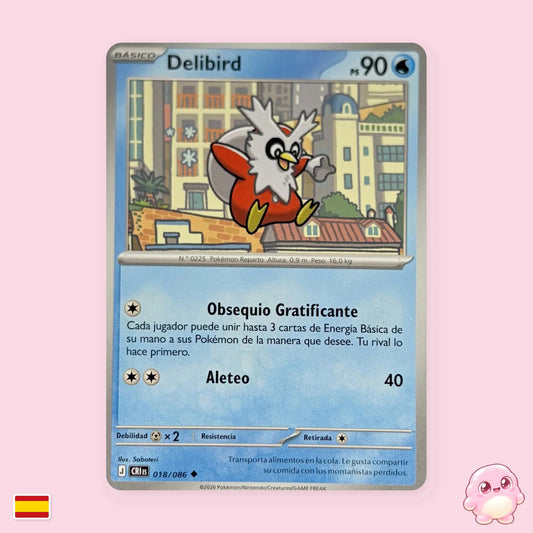 Delibird 018/086 - Caos Creciente (CRI) - Carta Pokémon TCG en español