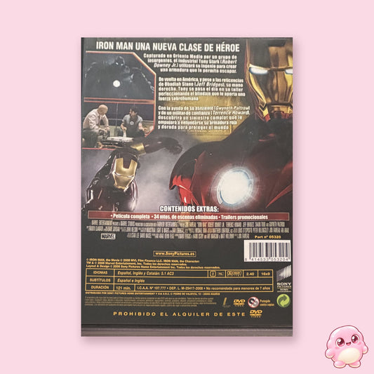 Iron Man DVD contraportada
