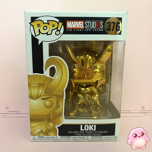 Funko Pop Loki Gold Chrome #376 - Marvel Studios 10 Años