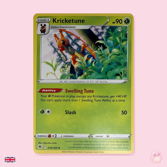 Kricketune 010/189 - Resplandor Astral (Inglés) - Carta Pokémon TCG