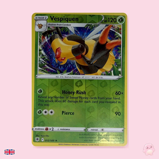 Vespiquen 012/189 - Resplandor Astral (Inglés) - Carta Pokémon TCG