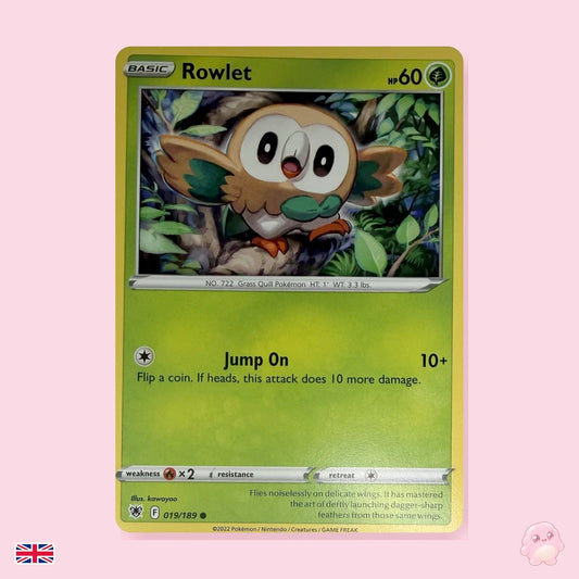 Rowlet 019/189 - Resplandor Astral (Inglés) - Carta Pokémon TCG