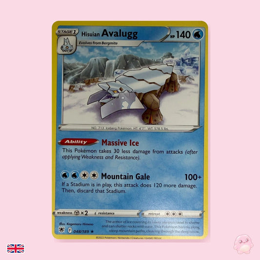 Hisuian Avalugg 048/189 - Resplandor Astral (Inglés) - Carta Pokémon TCG