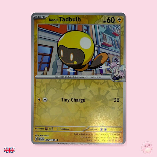 Iono's Tadbulb 052/159 Reverse Holo - Aventuras Compartidas (Inglés) - Carta Pokémon TCG