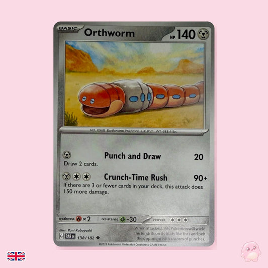 Orthworm 138/182 - Brecha Paradójica (Inglés) - Carta Pokémon TCG