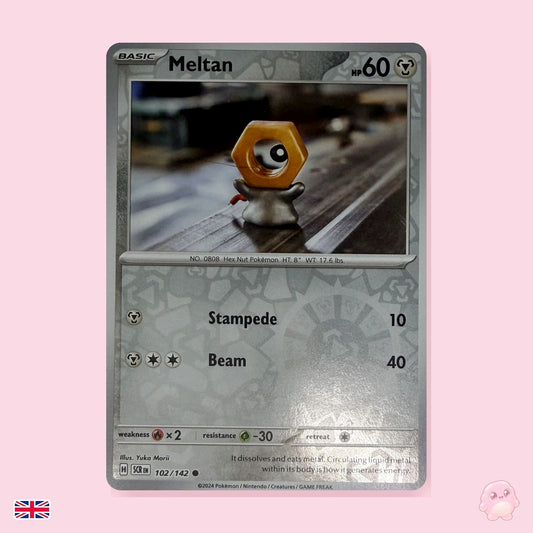 Meltan 102/142 Reverse Holo - Corona Astral (Inglés) - Carta Pokémon TCG