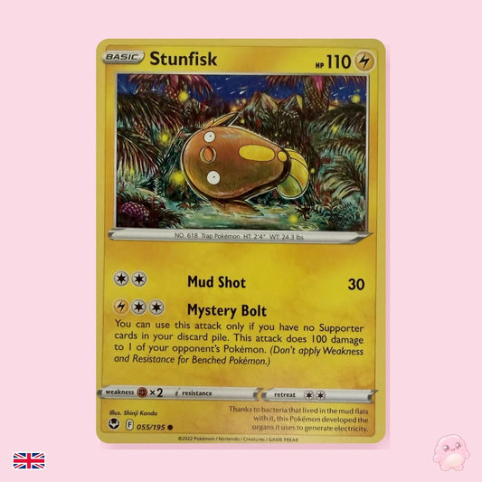 Stunfisk 055/195 - Tempestad Plateada (Inglés) - Carta Pokémon TCG