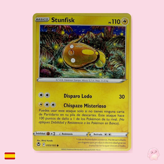Stunfisk 055/195 - Tempestad Plateada (Español) - Carta Pokémon TCG