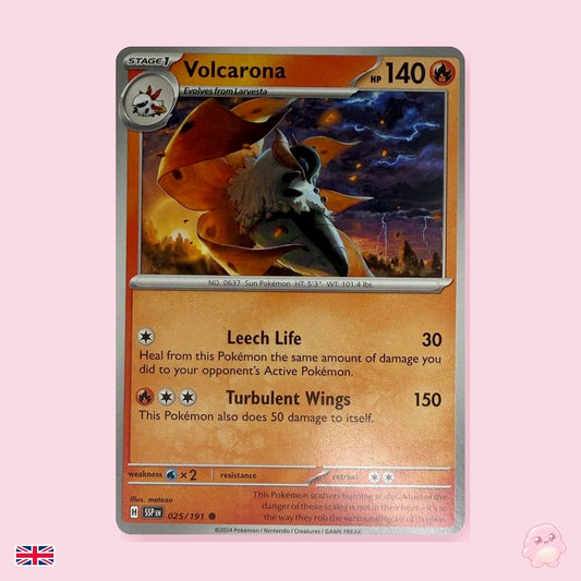 Volcarona 025/191 - Chispas Fulgurantes (Inglés) - Carta Pokémon TCG