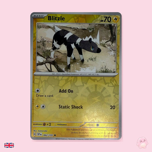 Blitzle 062/191 Reverse Holo - Chispas Fulgurantes (Inglés) - Carta Pokémon TCG