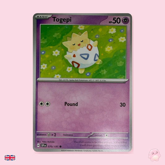Togepi 070/191 - Chispas Fulgurantes (Inglés) - Carta Pokémon TCG