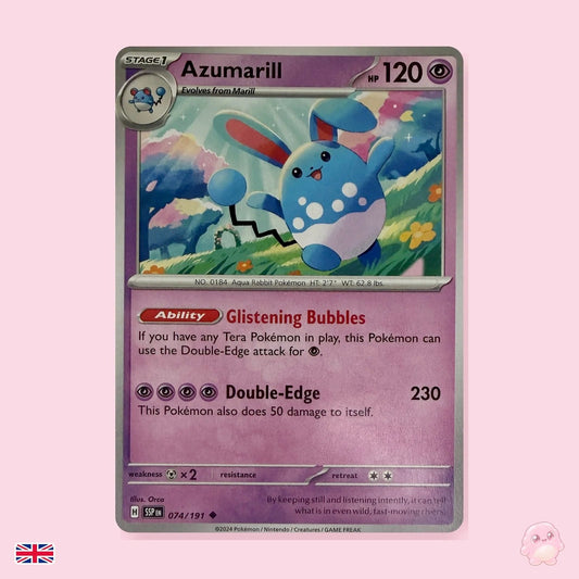 Azumarill 074/191 - Chispas Fulgurantes (Inglés) - Carta Pokémon TCG