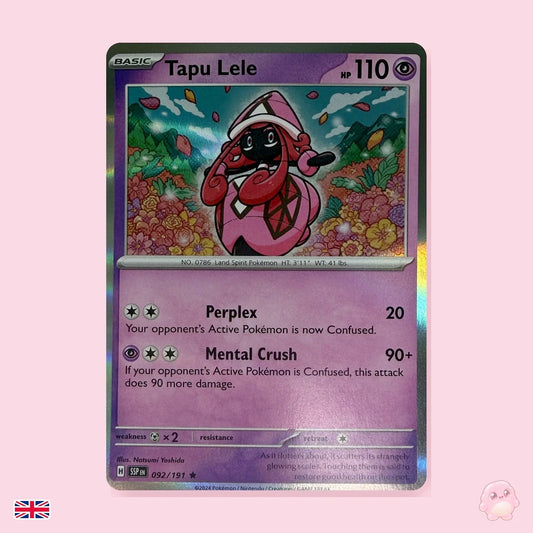 Tapu Lele 092/191 - Chispas Fulgurantes (Inglés) - Carta Pokémon TCG