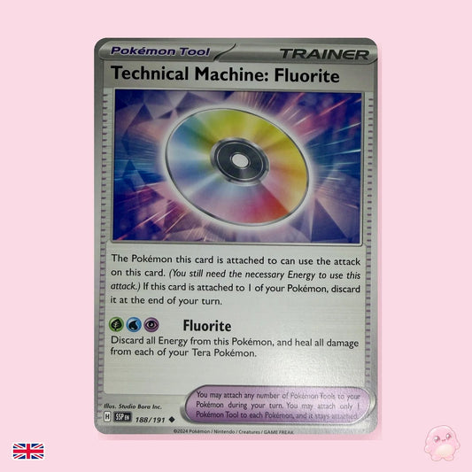 Technical Machine: Fluorite 188/191 - Chispas Fulgurantes (Inglés) - Carta Pokémon TCG
