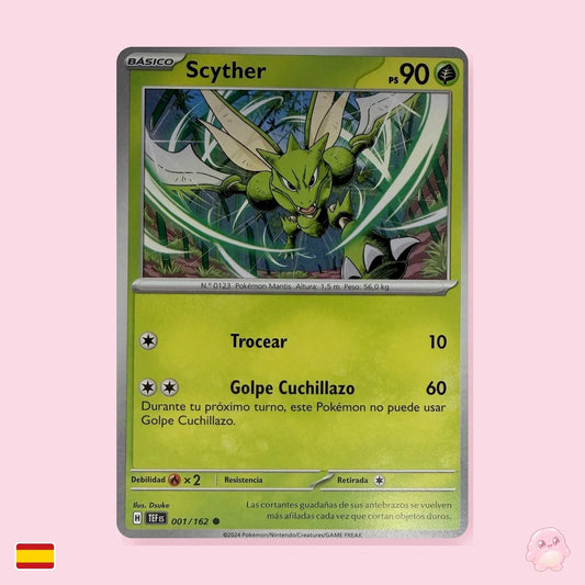Scyther 001/162 - Fuerzas Temporales (Español) - Carta Pokémon TCG
