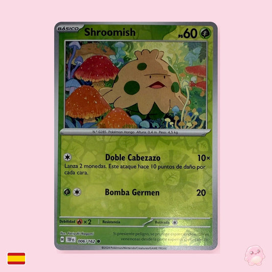 Shroomish 006/162 Reverse Holo - Fuerzas Temporales (Español) - Carta Pokémon TCG