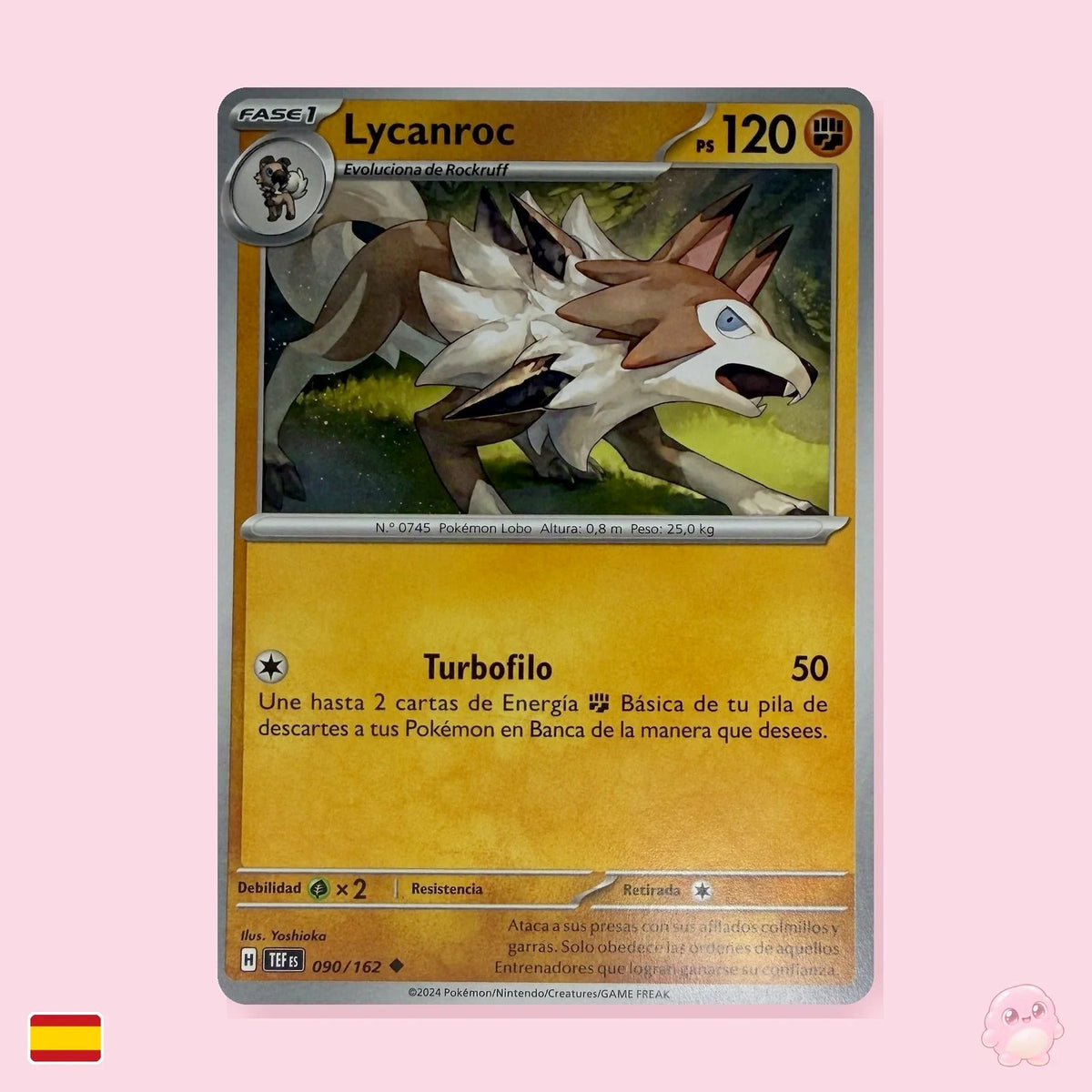 Lycanroc 090/162 - Fuerzas Temporales (Español) - Carta Pokémon TCG