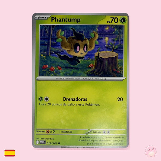 Phantump 012/167 - Mascarada Crepuscular (Español) - Carta Pokémon TCG
