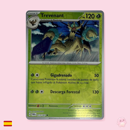 Trevenant 013/167 - Mascarada Crepuscular (Español) - Carta Pokémon TCG