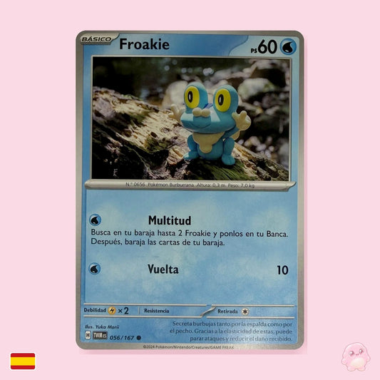 Froakie 056/167 - Mascarada Crepuscular (Español) - Carta Pokémon TCG