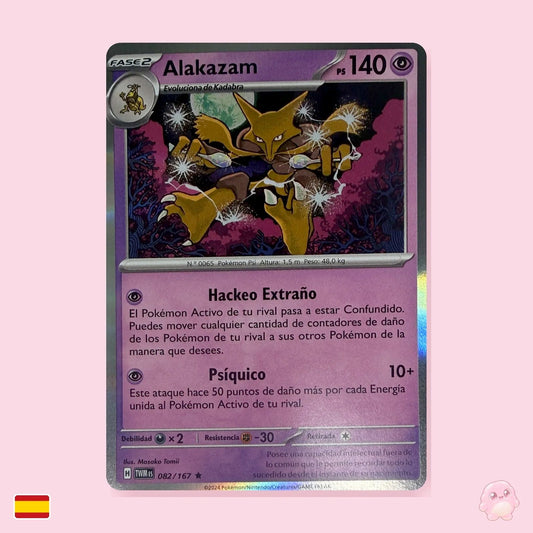 Alakazam 082/167 - Mascarada Crepuscular (Español) - Carta Pokémon TCG