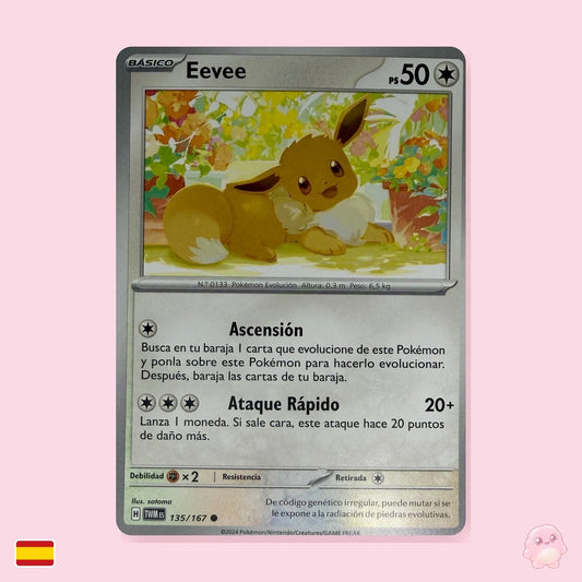Eevee 135/167 - Mascarada Crepuscular (Español) - Carta Pokémon TCG