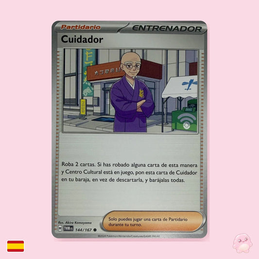 Cuidador 144/167 - Mascarada Crepuscular (Español) - Carta Pokémon TCG