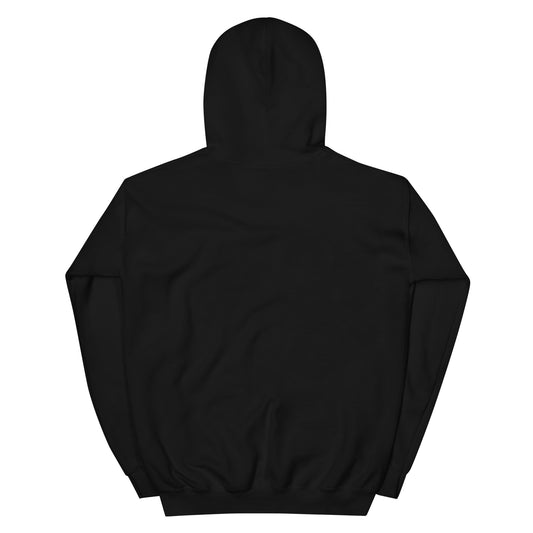 Sudadera Friki Unisex "Cazador de Shinies" negra (espalda)