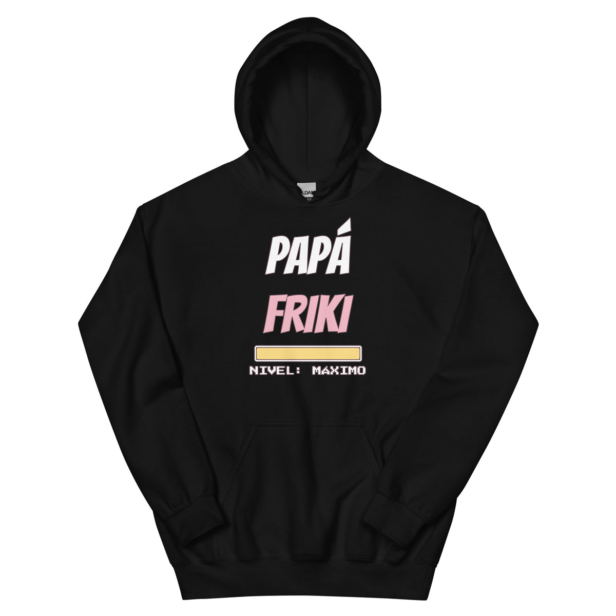 Sudadera Friki Unisex "Papá Friki" negra