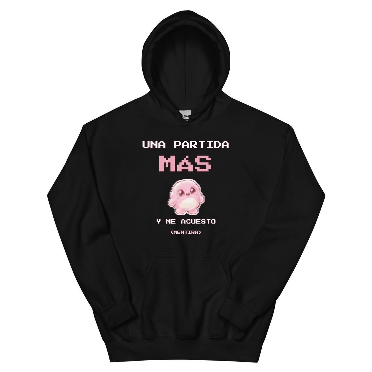 Sudadera Friki Unisex "Una Partida Más" negra