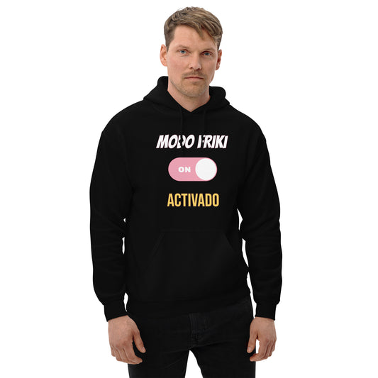 Sudadera Friki Unisex "Modo Friki Activado" negra
