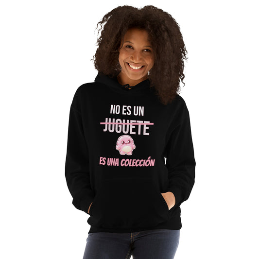 Sudadera Friki Unisex "No Es Un Juguete" negra