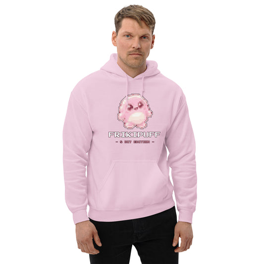 Sudadera Friki Unisex "FrikiPuff 8-Bit Edition" rosa