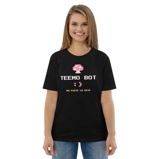 Camiseta Friki Unisex "Teemo Bot :)" negra