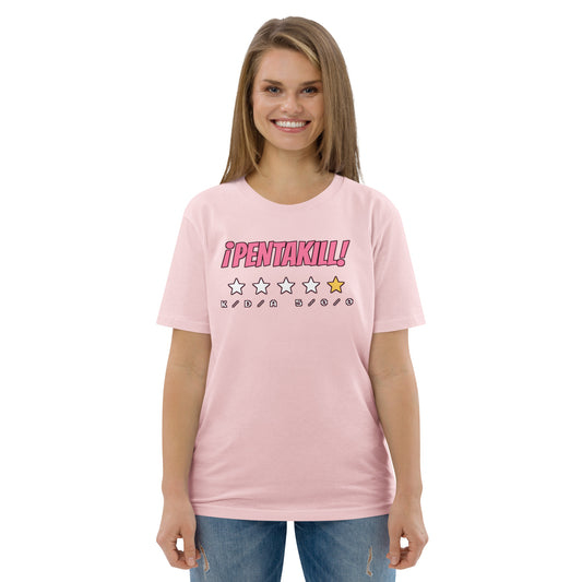 Camiseta Friki Unisex "¡Pentakill!" rosa